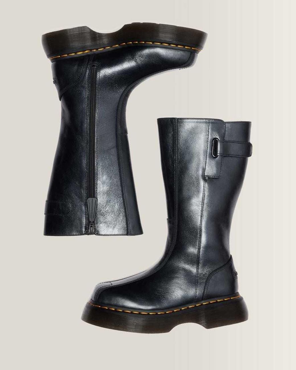 Dr. Martens Black Buzz Hi Eclipse Leder Stiefel