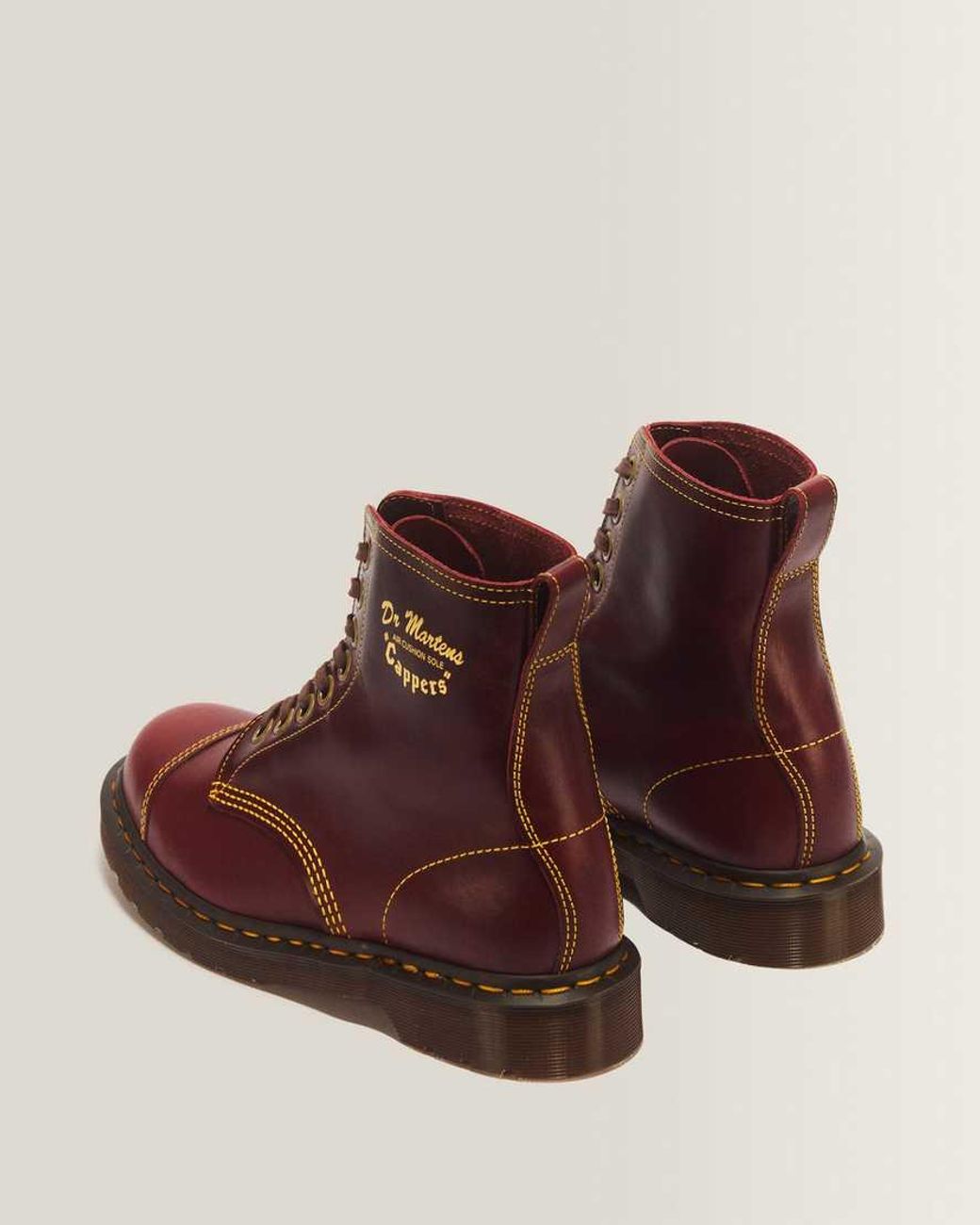 Dr. Martens Brown 1460 Cappers Classic Calf Leather Lace Up Boots