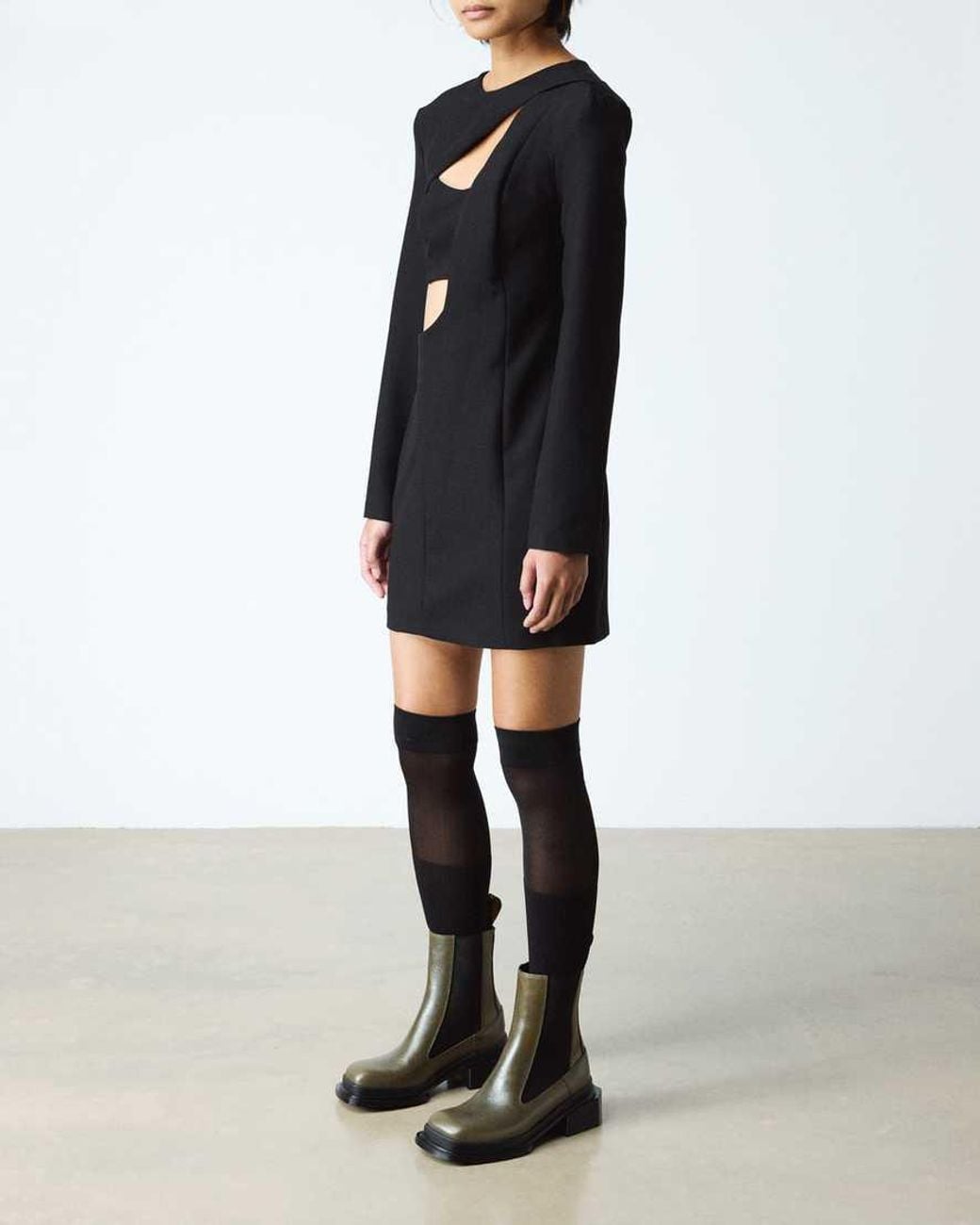 Dr. Martens Black Maybole Chelsea Square Toe Leather Boots