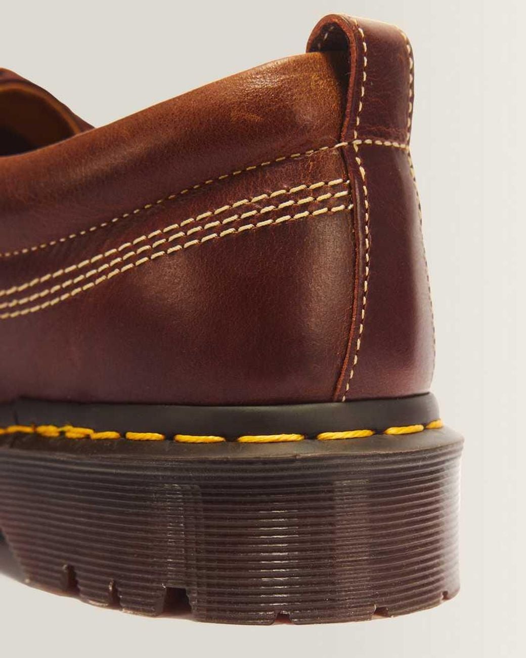 Dr. Martens Brown Lowell Leather Moc Toe Shoes for men