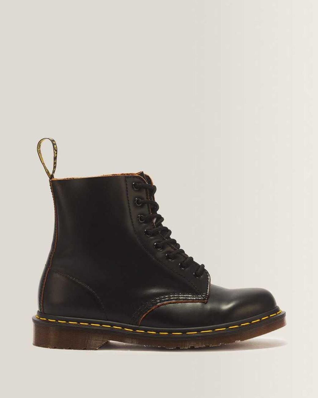Dr. Martens Black 1460 Vintage Made In England Lace Up Boots for men