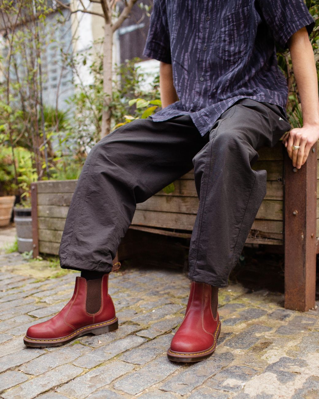 Dr. Martens 2976 Vintage Made In England Chelsea Boots in Red | Lyst
