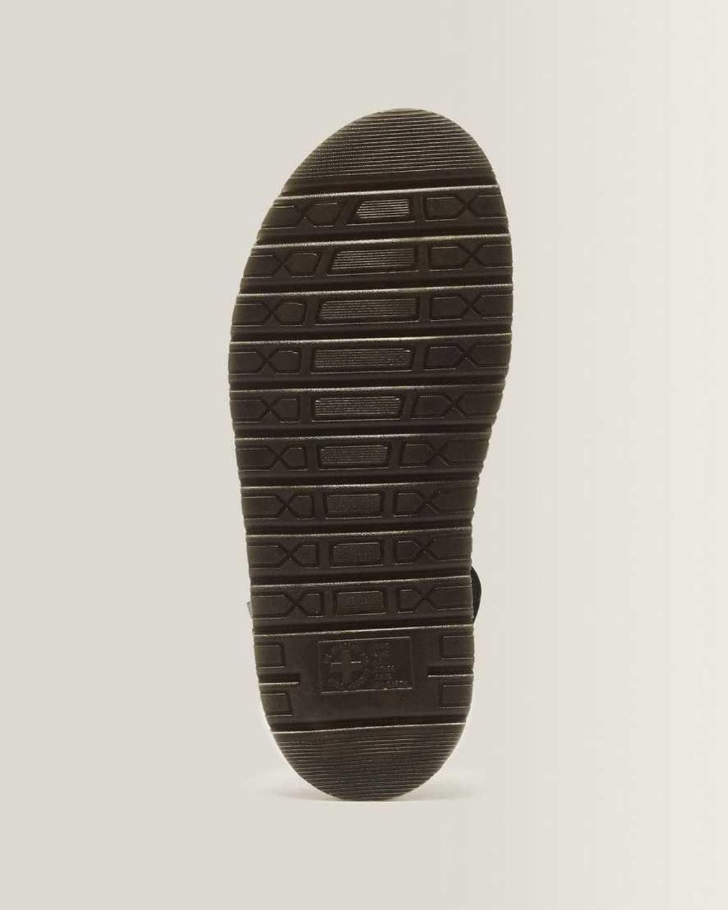 Dr. Martens Black San Two Strap Leather Sandals for men