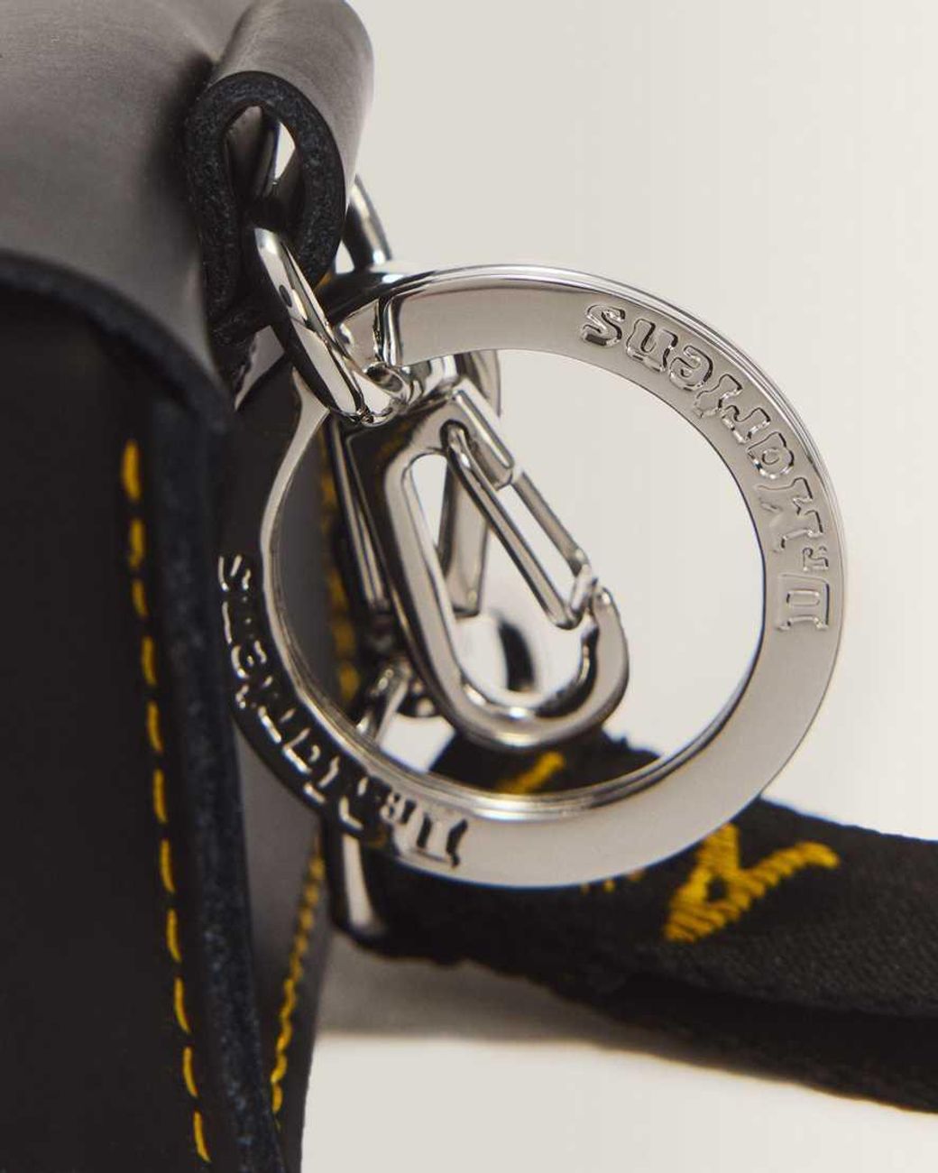 Dr. Martens White Leather Pouch Keyring