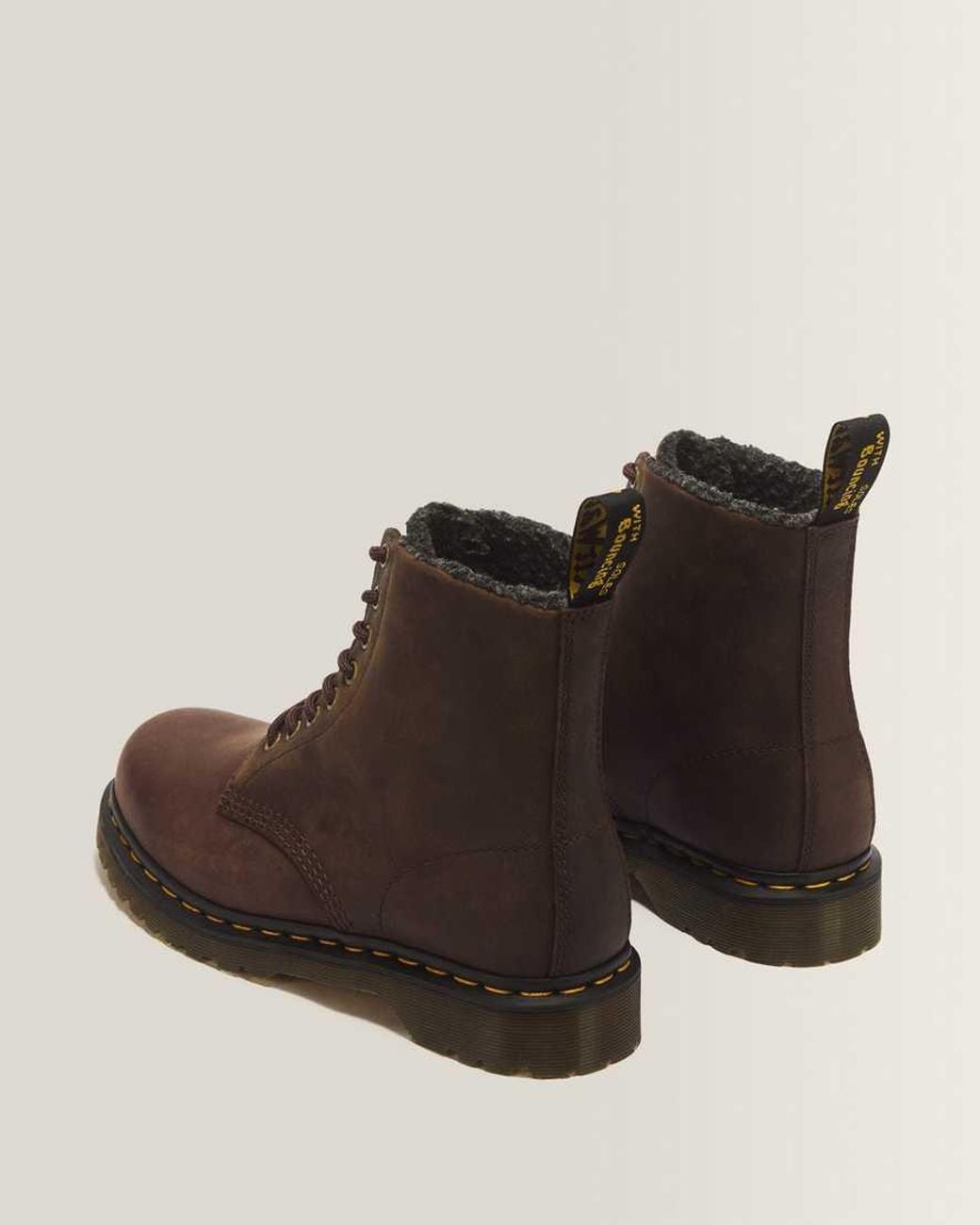Dr. Martens Brown 1460 Pascal Wl 8 Eye Crazy Horse Leather Boots