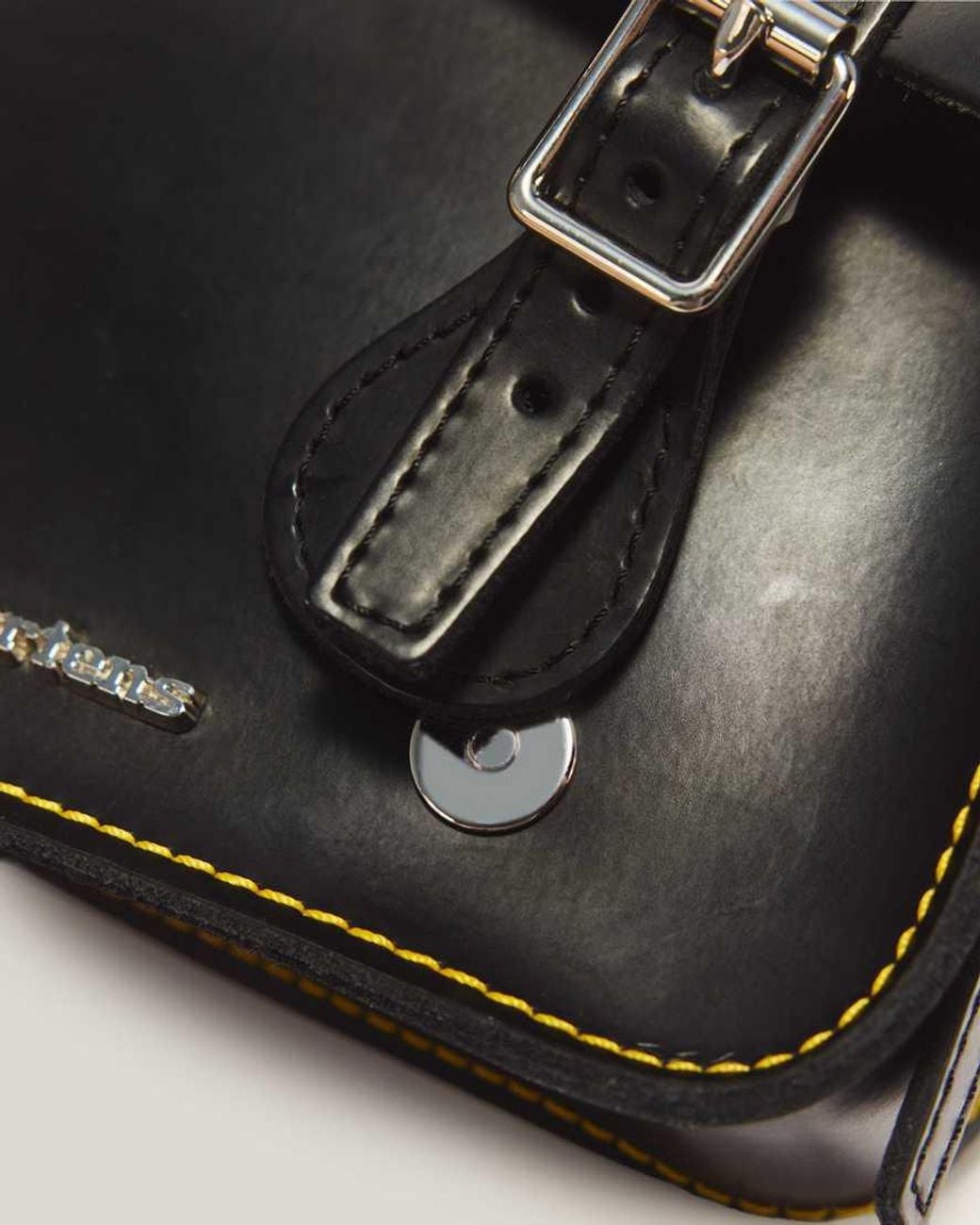 Dr. Martens Black 7" Leather Satchel