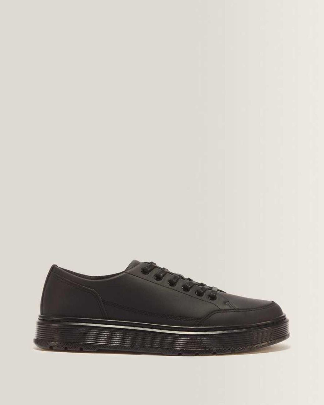 Dr. Martens Black Brookline Nappa Leather Shoes for men