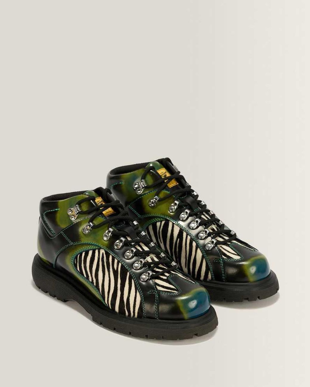 Dr. Martens Green Wayborne Brain Dead Leather Boots for men