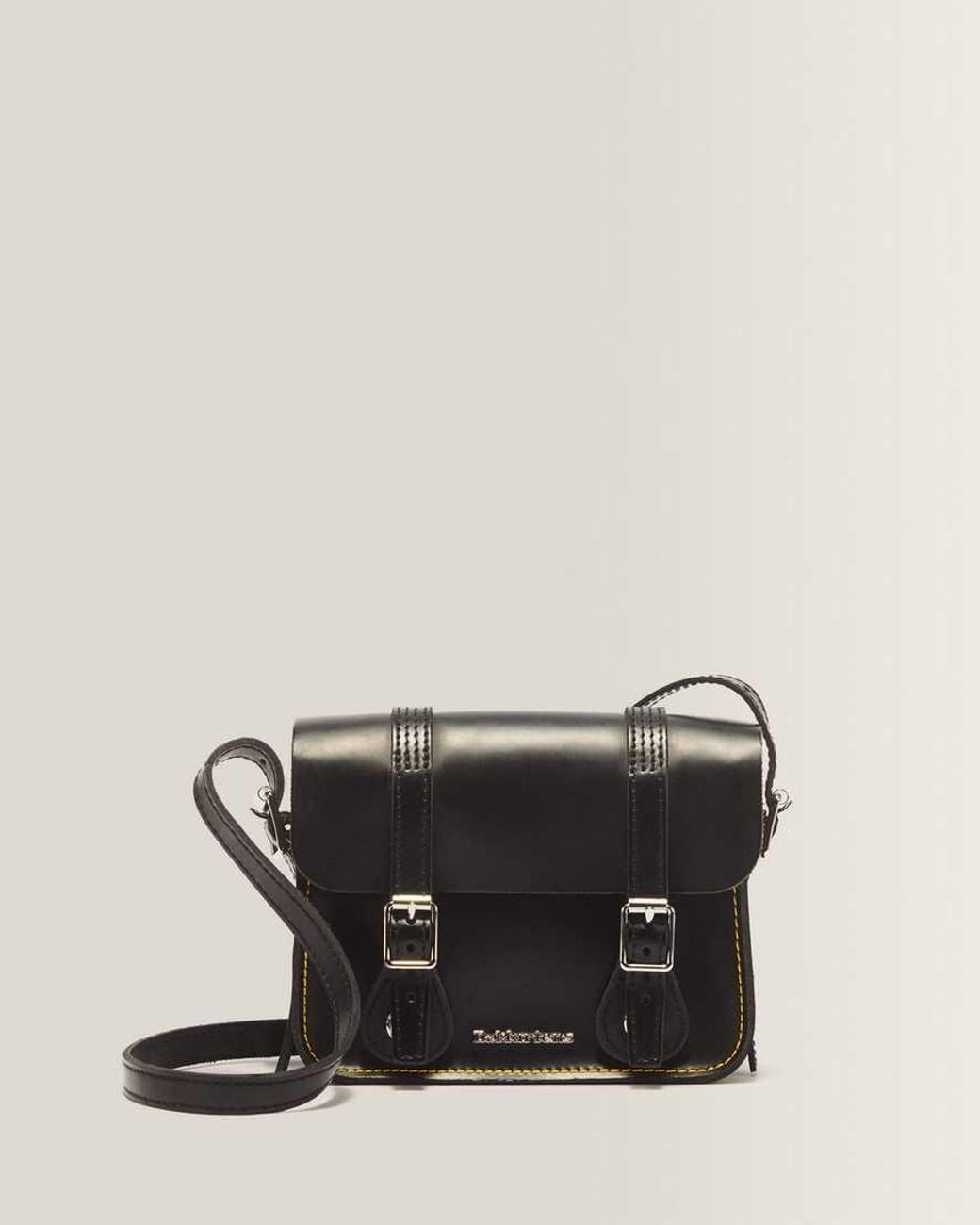 Dr. Martens Black 7" Leather Satchel