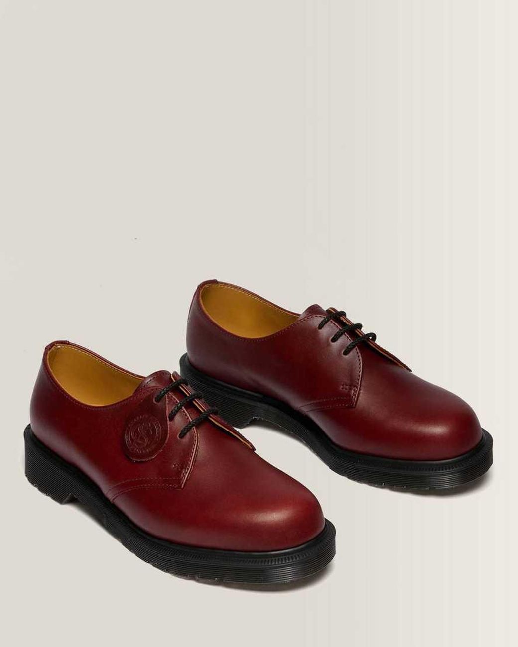 Dr. Martens Red 1461 Classic Calf Leather Shoes for men