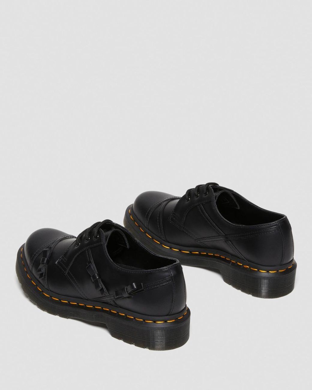 Dr. Martens 1461 Women s Bow Smooth Leather Oxford Shoes in Black