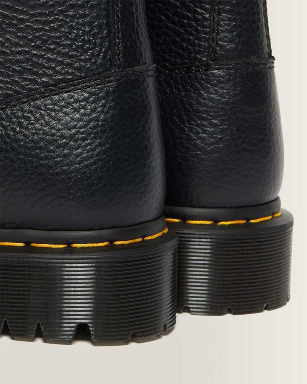 Dr. Martens Black 1460 Bex Faux Fur-Lined Leather Lace Up Boots for men