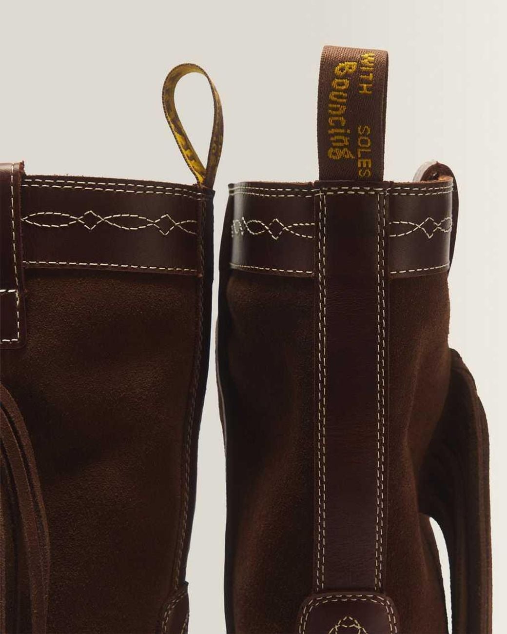 Dr. Martens Brown Desert Rodeo Quad Mid Leather & Suede Boots
