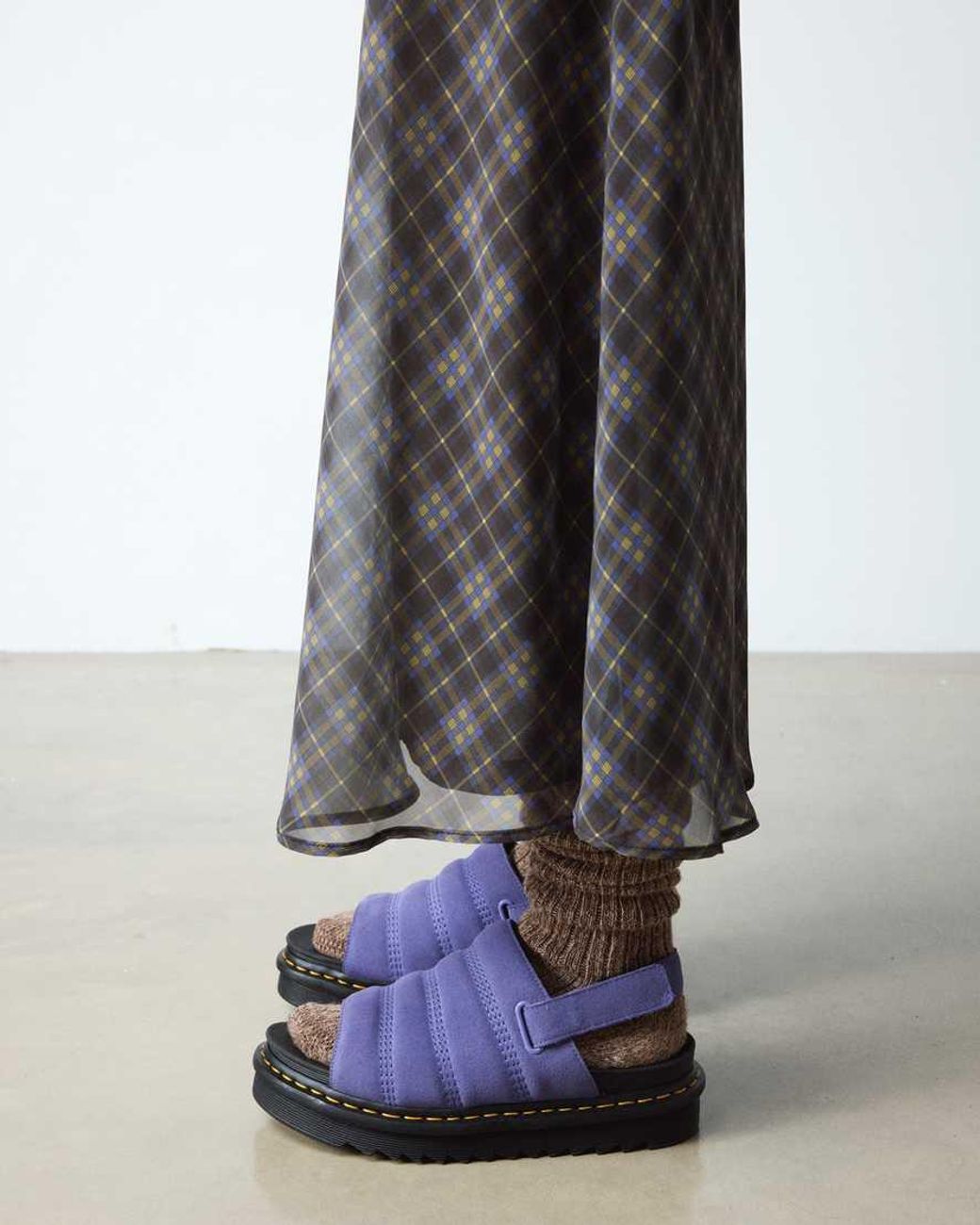 Dr. Martens Purple Kole Suede Sandals