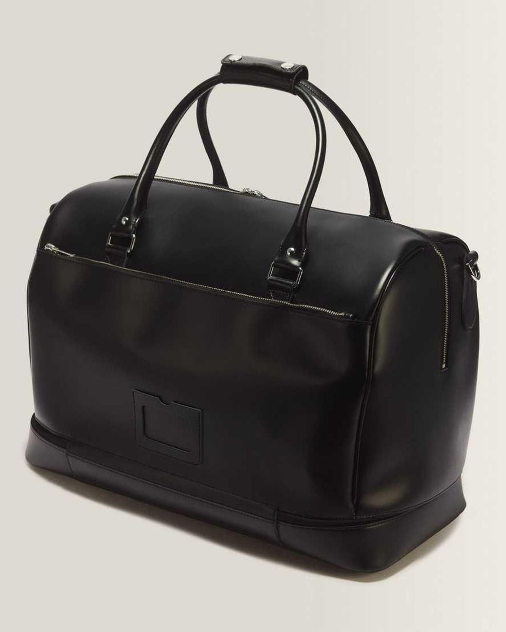Dr. Martens Black Smooth Leather Weekender Bag