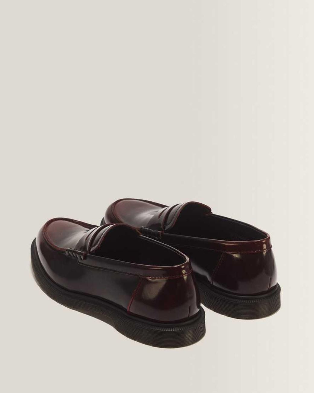 Dr. Martens Black Mayfare Rub Off Leather Loafers for men