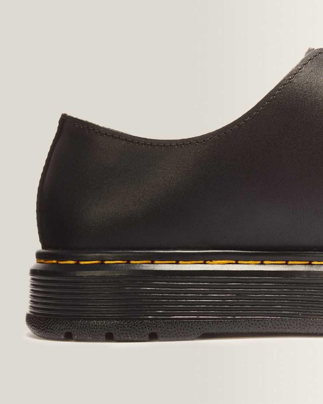 Dr. Martens Black Brookline Lo Leather Shoes for men