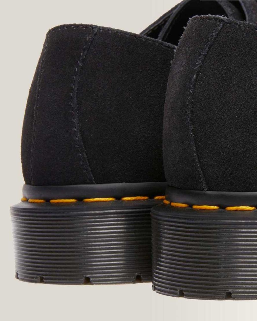 Dr. Martens Black Ramsey Woven Suede Creepers Shoes for men