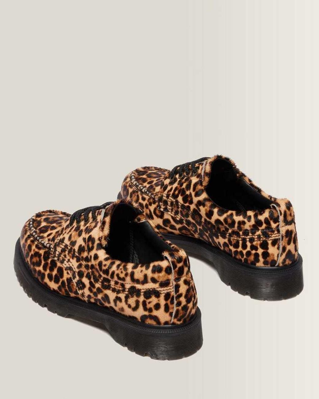 Dr. Martens Brown Lowell Print Moc Toe Shoes for men