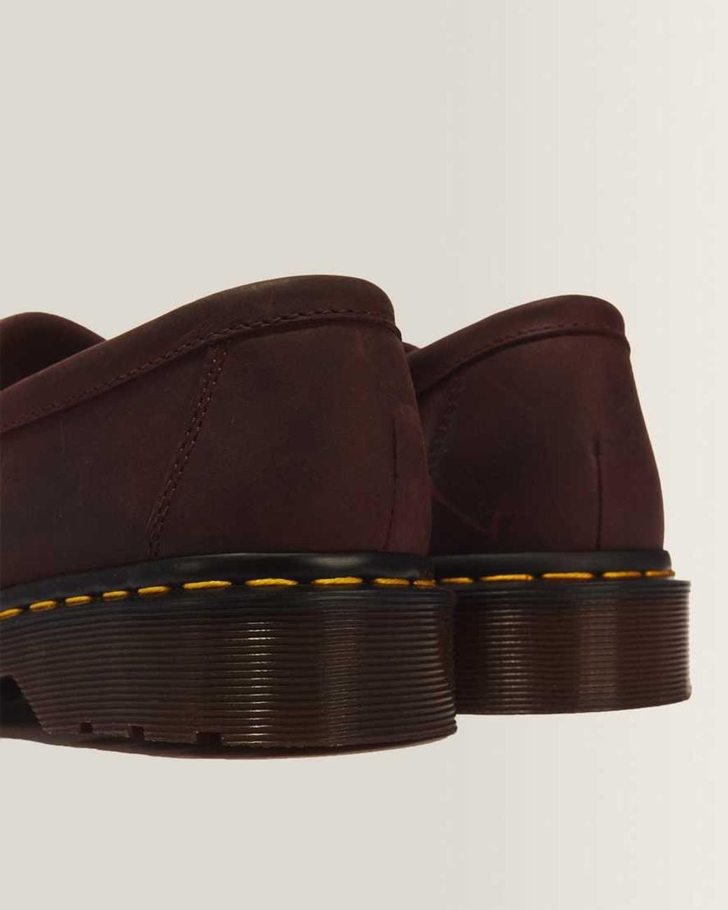 Dr. Martens Brown Adrian Crazy Horse Leather Tassel Loafers for men