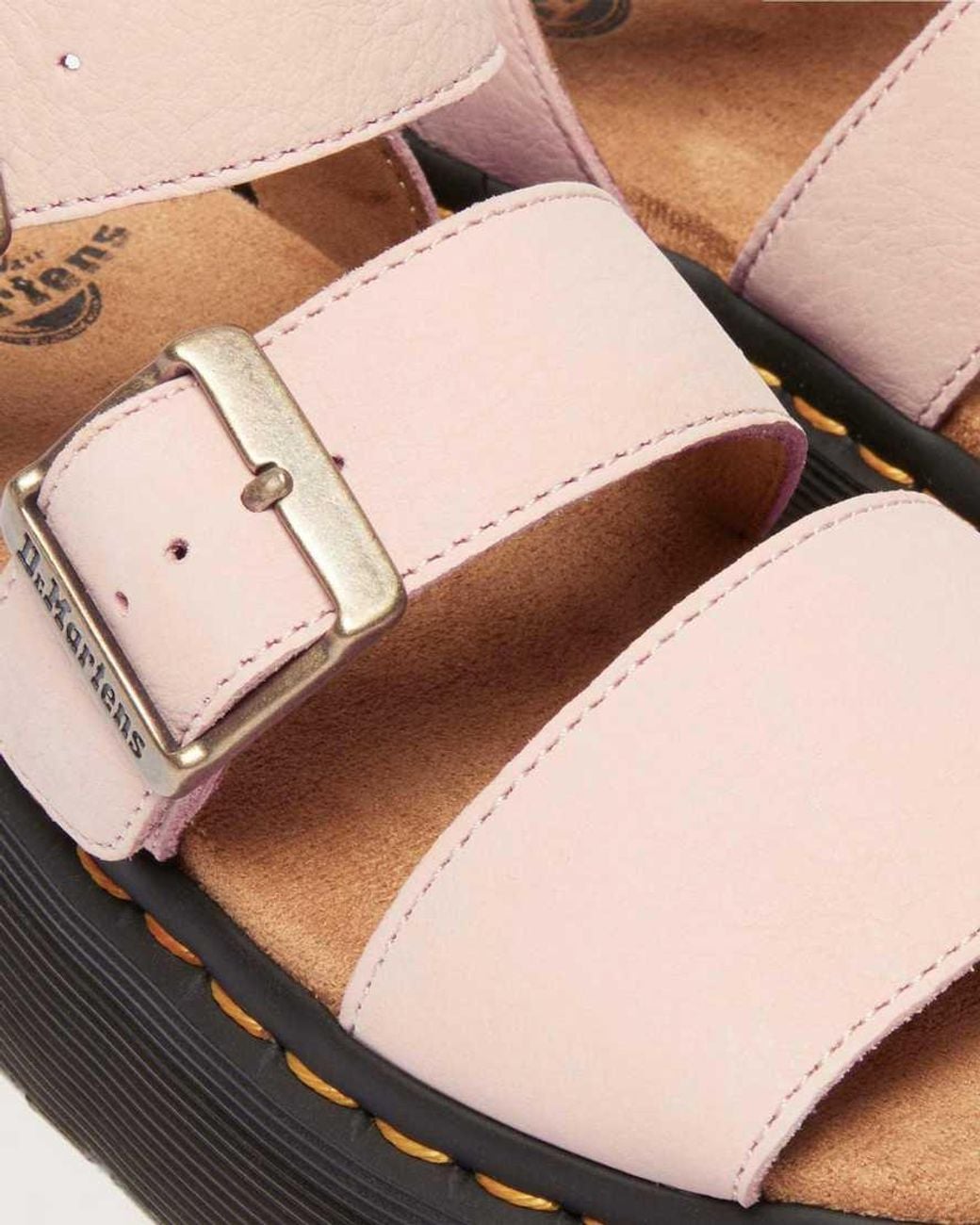 Dr. Martens Pink Gryphon Quad Nubuck Sandals