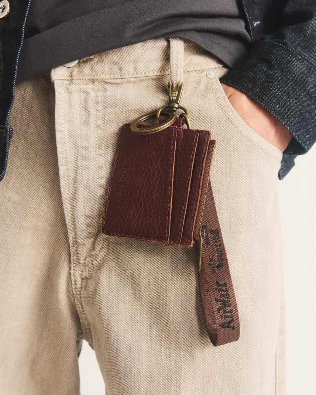 Dr. Martens Brown Ambassador Leather Cardholder Keyring