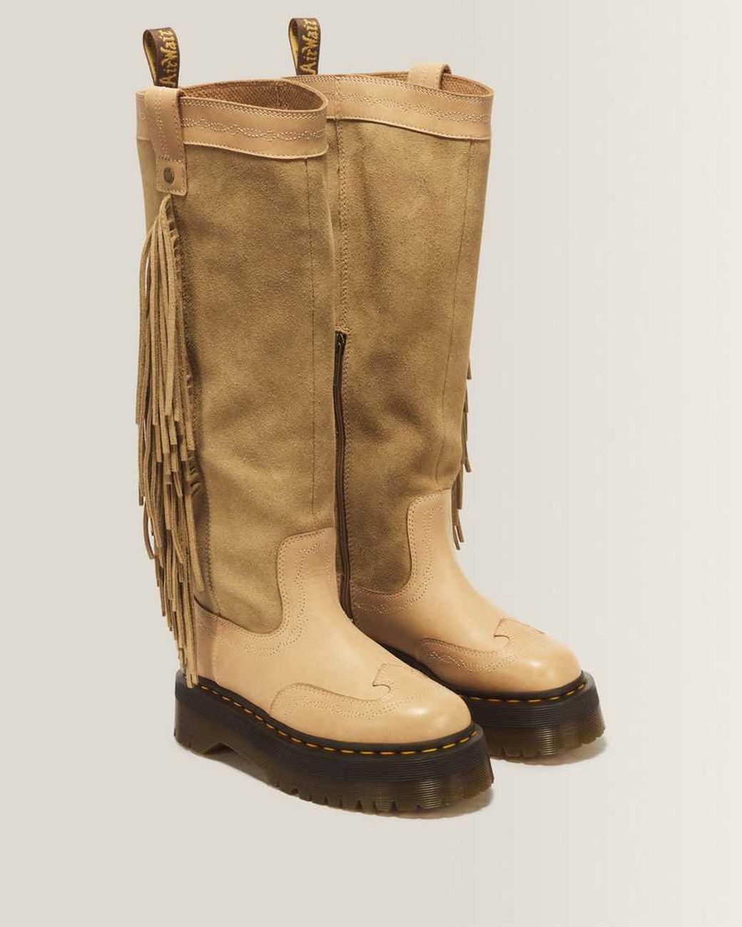 Dr. Martens Metallic Desert Rodeo Quad Hi Leather & Suede Boots