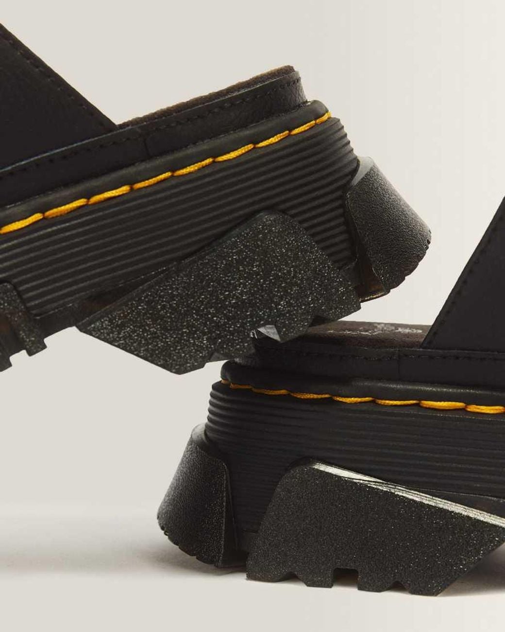 Dr. Martens Black Mattison Slide Sandals