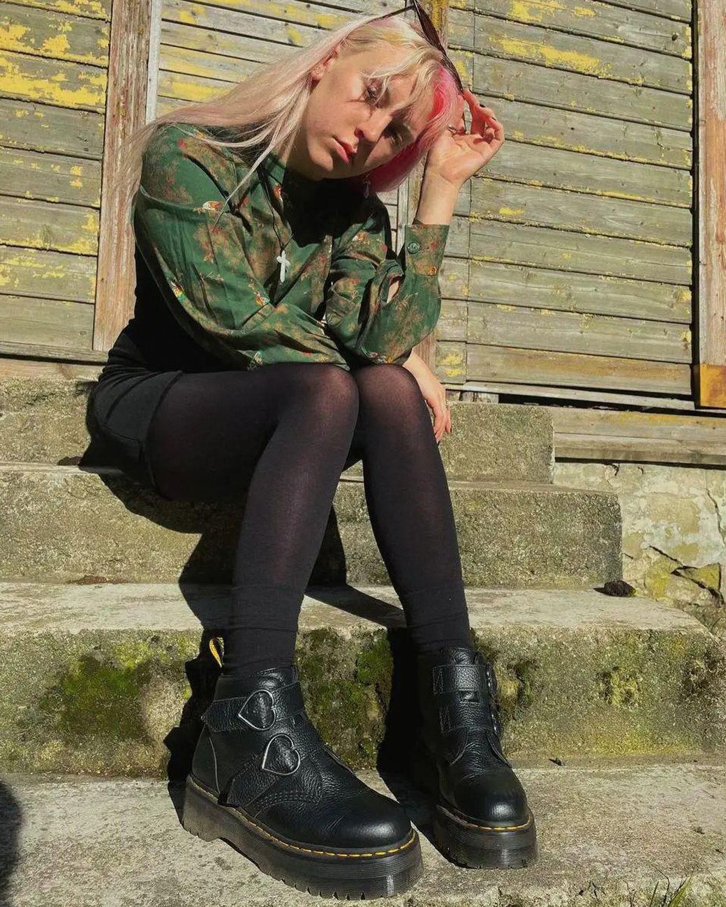 Dr martens boots with heart discount