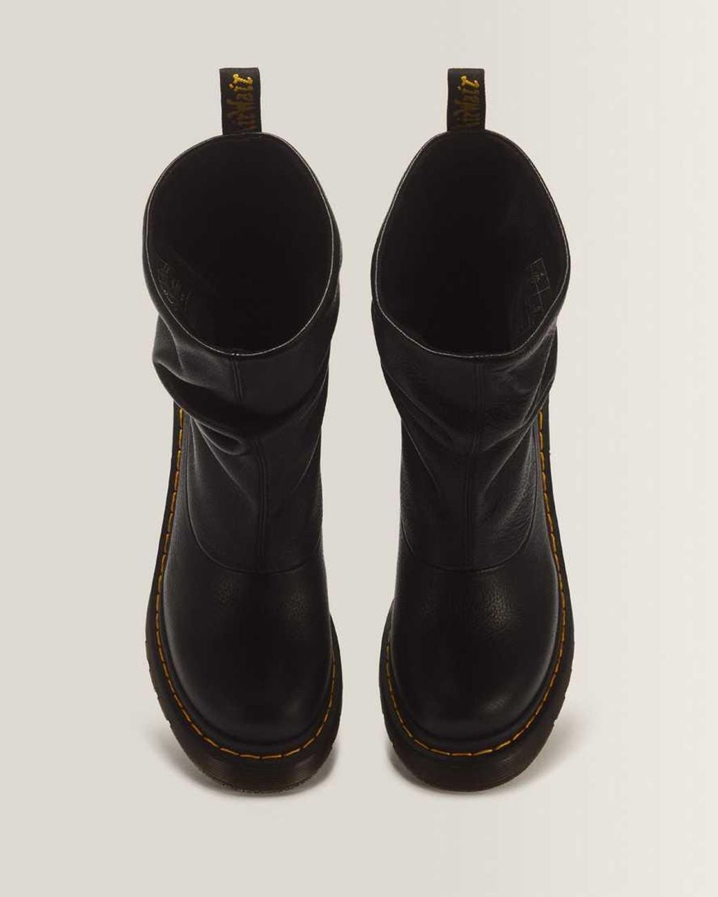 Dr. Martens Black Kasey Lo Virginia Leather Heeled Boots