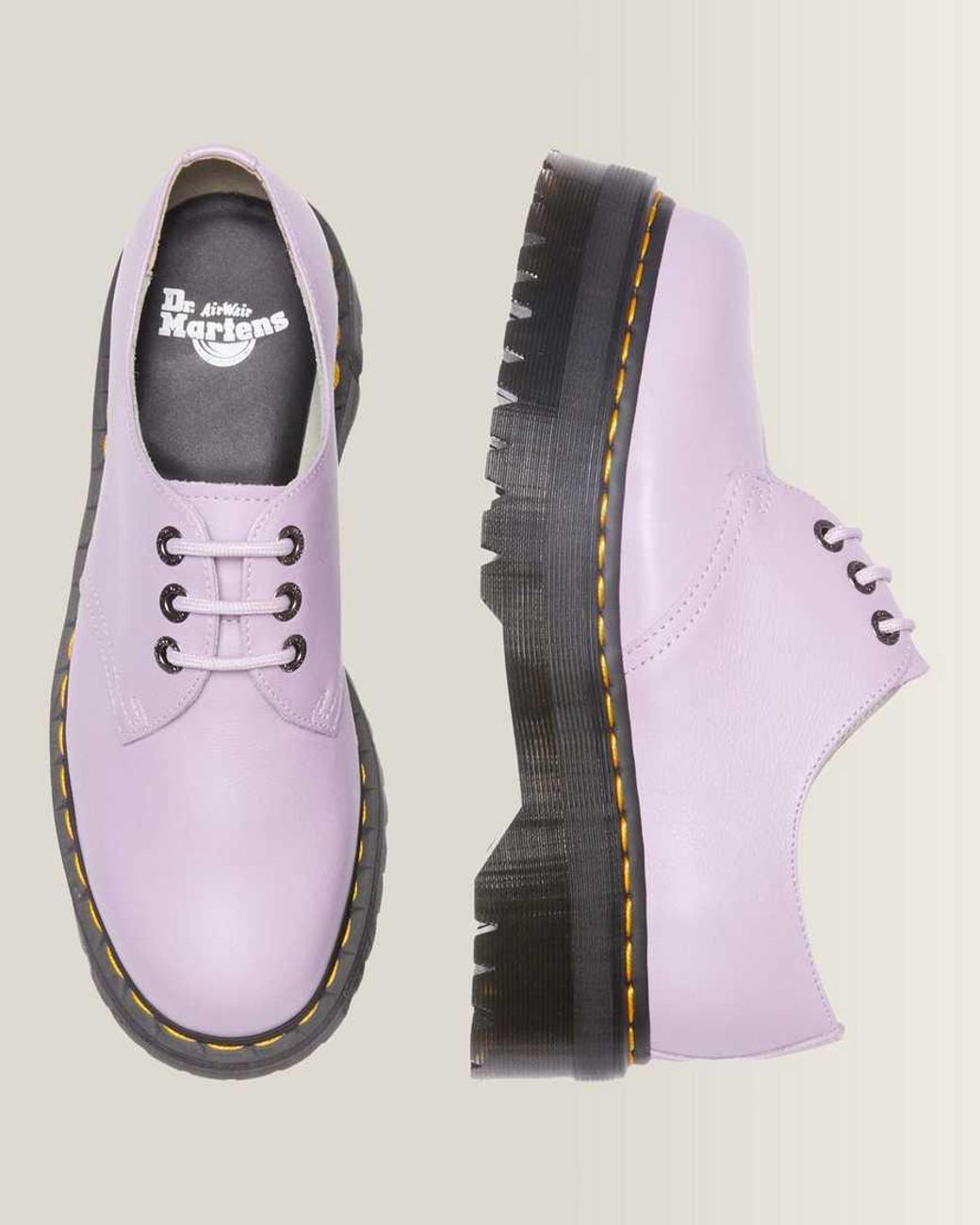 Dr. Martens Pink 1461 Ii Pisa Leather Platform Shoes