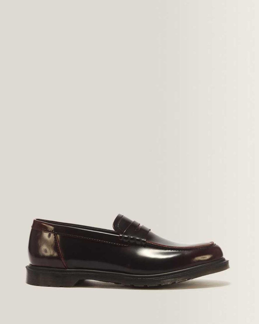 Dr. Martens Black Mayfare Rub Off Leather Loafers for men