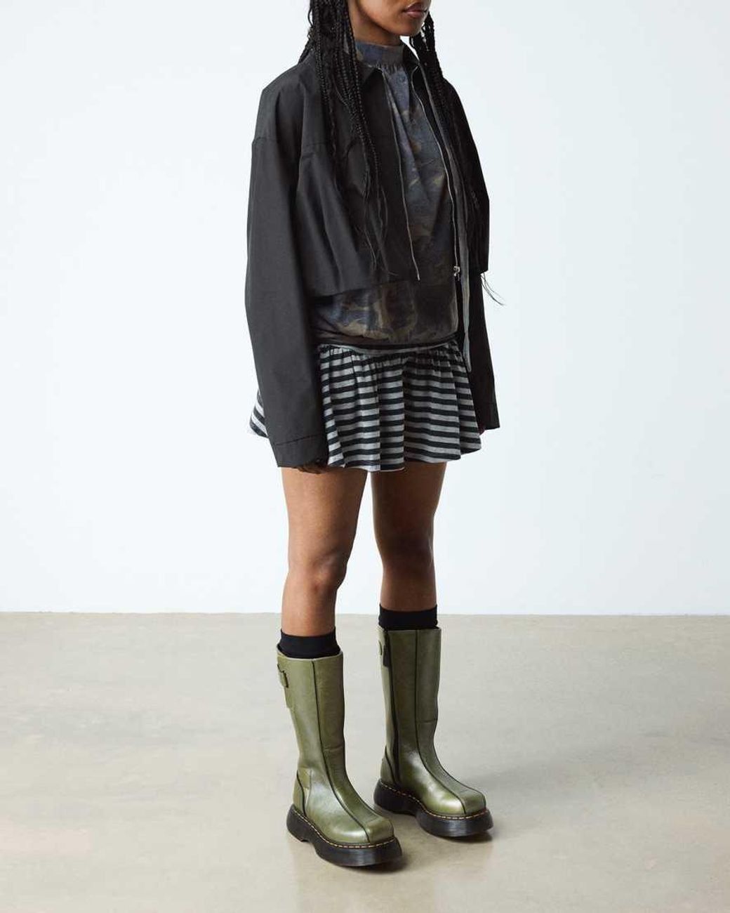 Dr. Martens Green Buzz Hi