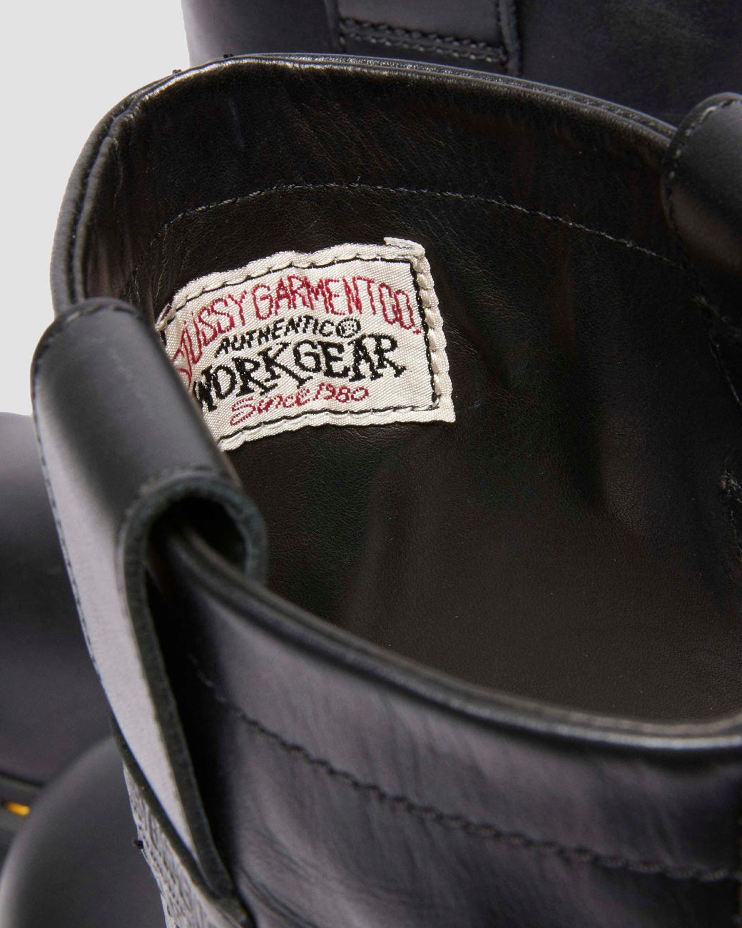 Dr. Martens 2295 Decon Stüssy​ Leather Biker Boots in Black