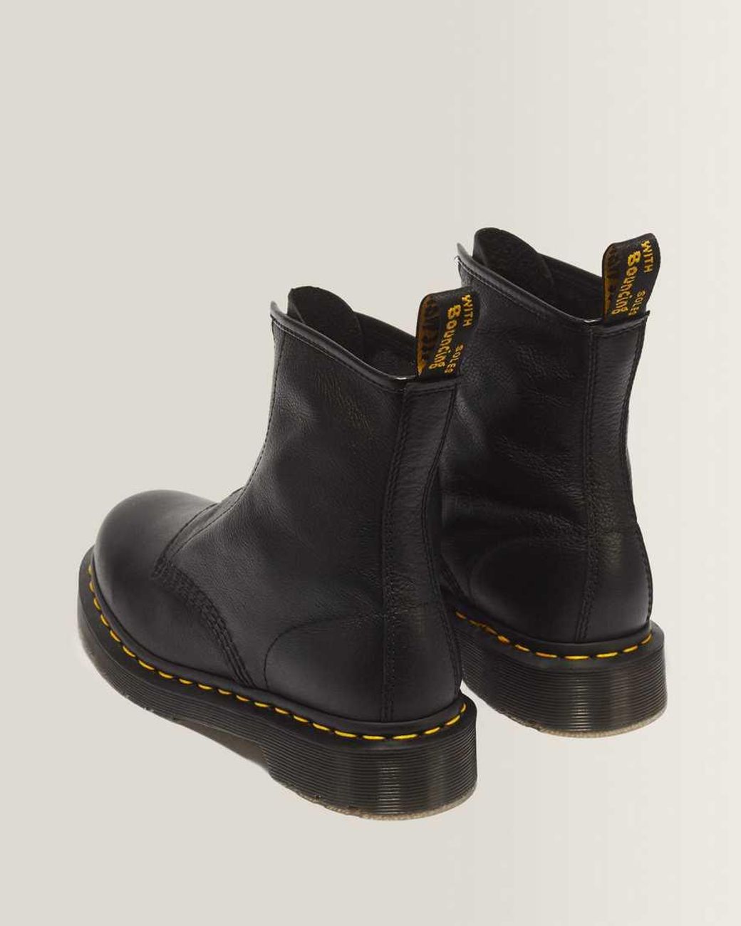 Dr. Martens Black 1460 Soft Leather Zip Up Boots