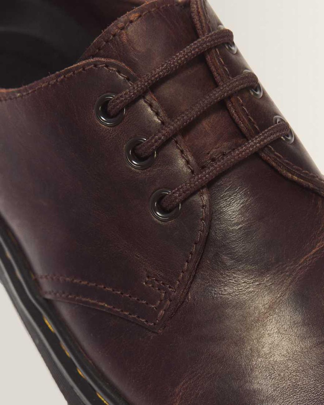 Dr. Martens Brown Brookline Lo Crazy Horse Leather Shoes for men