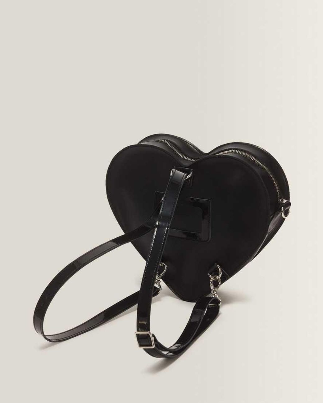 Dr. Martens Black Leather Heart Shaped Bag