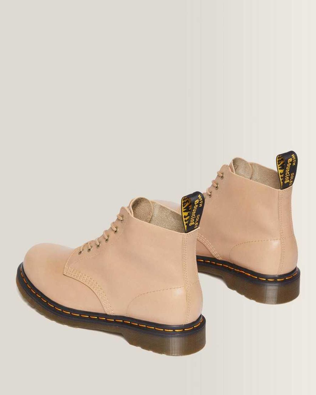 Dr. Martens Natural 101 Unbound Leather Ankle Boots for men