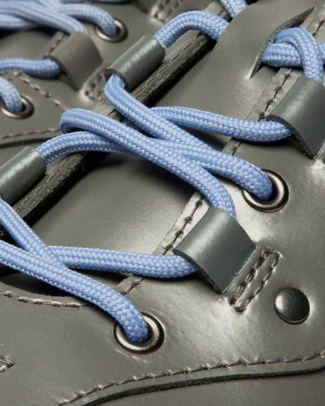 Dr. Martens Gray Aurix Satin Finish Leather 5I Shoes for men
