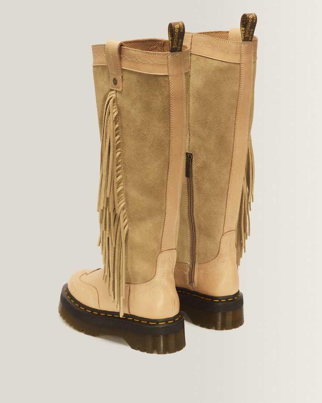 Dr. Martens Metallic Desert Rodeo Quad Hi Leather & Suede Boots
