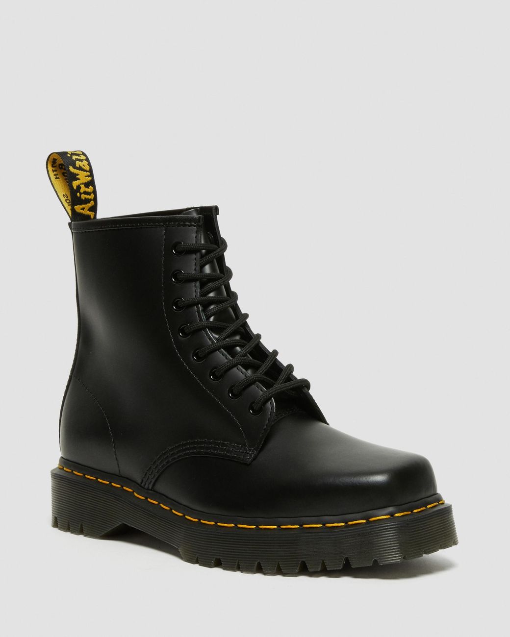Dr. Martens 1460 Bex Squared Toe Leather Lace Up Boots in Black for Men ...