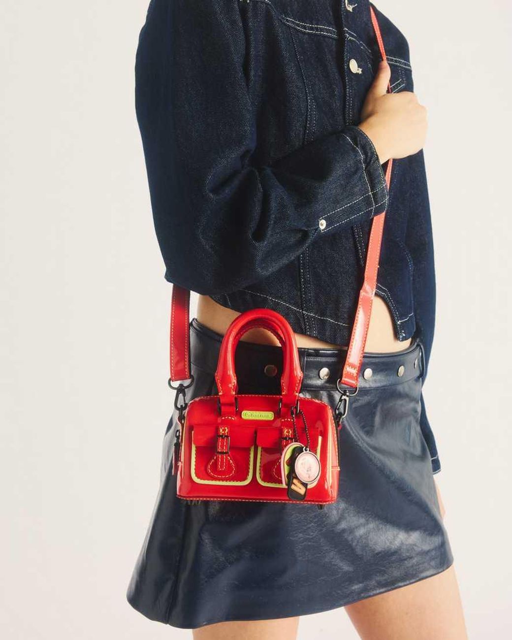 Dr. Martens Red Mini Top Handle Powerpuff Bag