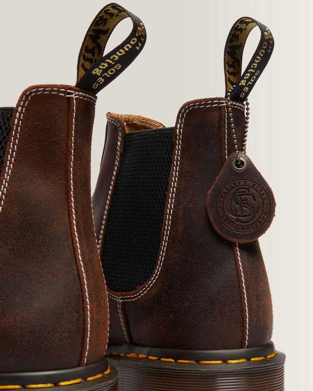 Dr. Martens 2976 Wax Commander Leather Chelsea Boots in Brown for