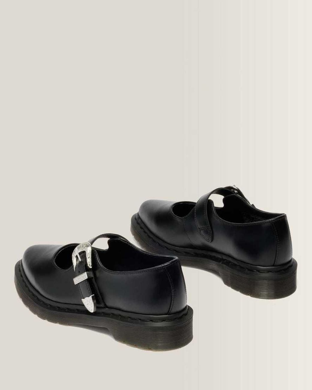 Dr. Martens Black Elphie Mary Jane Atlas Leather Shoes