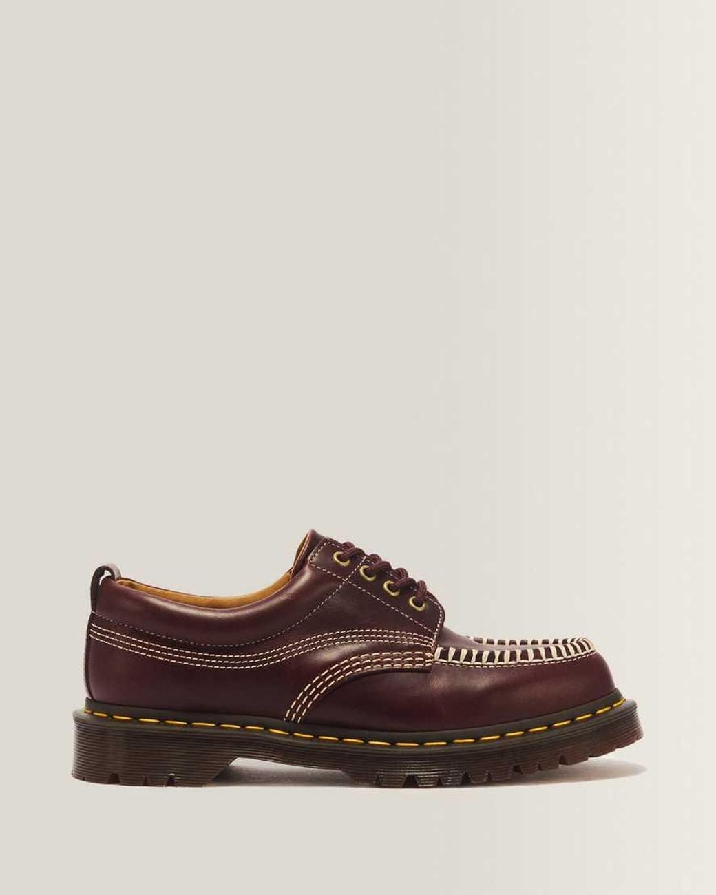 Dr. Martens Brown Lowell Leather Moc Toe Shoes for men