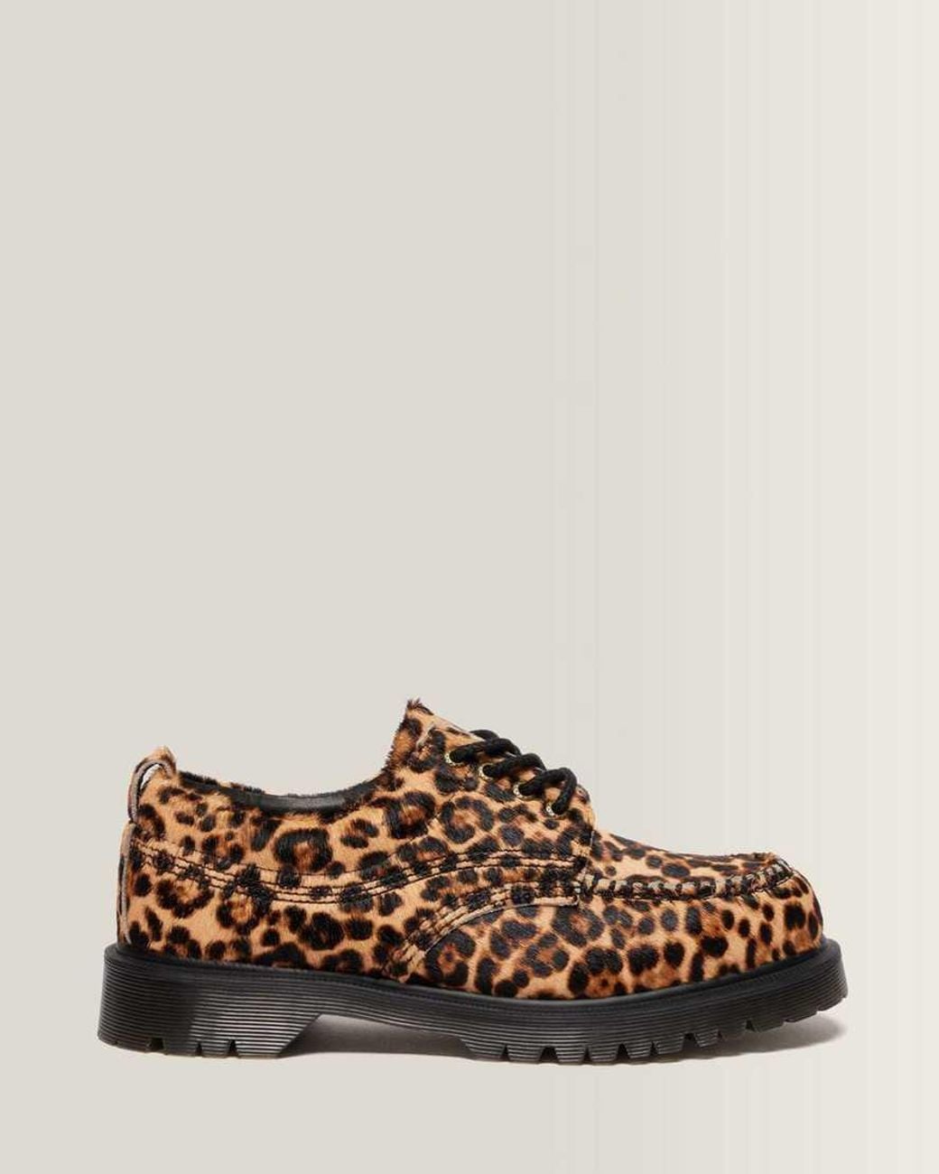 Dr. Martens Brown Lowell Print Moc Toe Shoes for men