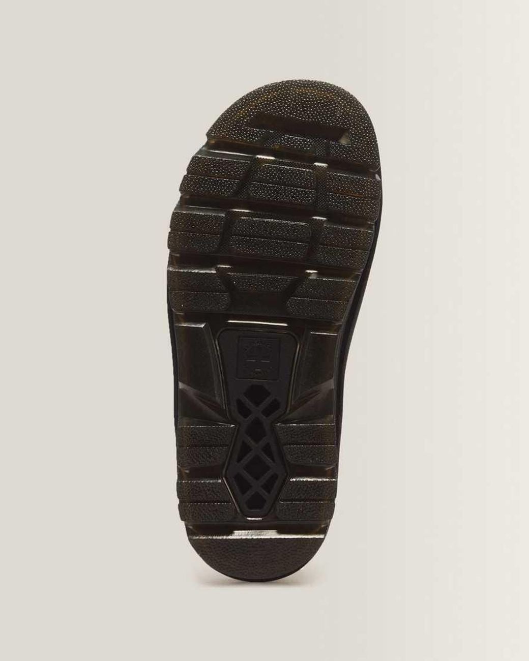 Dr. Martens Brown Zebzag Flower Crazy Horse Leather Slides