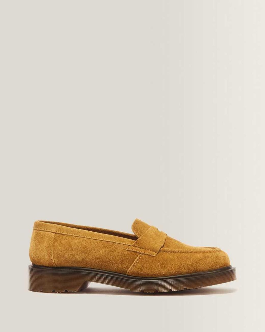 Dr. Martens Natural Delapre Penny Repello Calf Suede Loafers for men