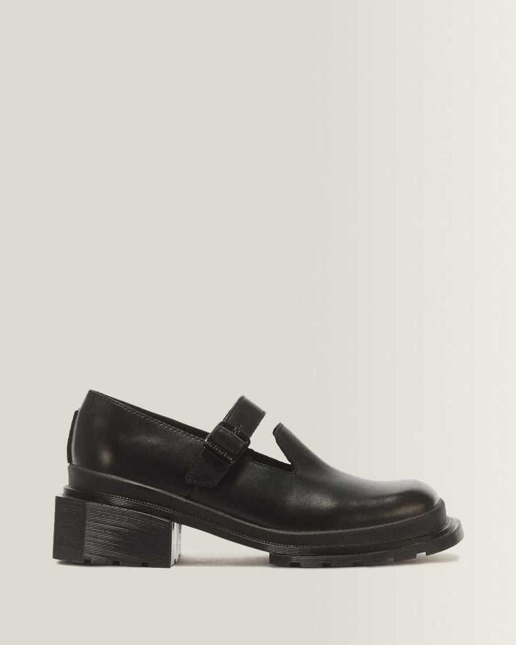 Dr. Martens Black Maybole Square Toe Leather Mary Jane Shoes