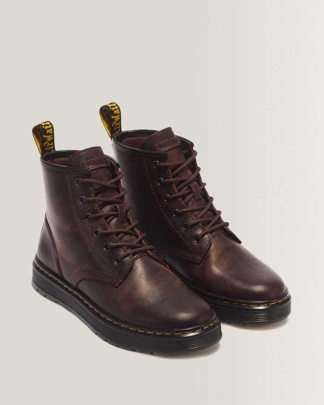 Dr. Martens Black Brookline Chukka Crazy Horse Leather Ankle Boots